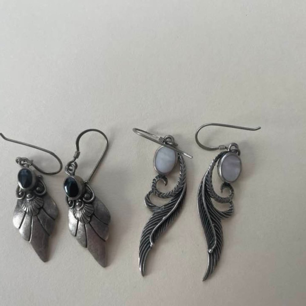 Sterling silver earring set